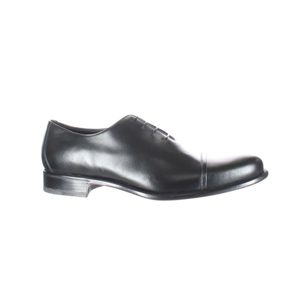 A. Testoni Mens Nero Black Oxford Dress Shoe Size 11 Medium (D, M)